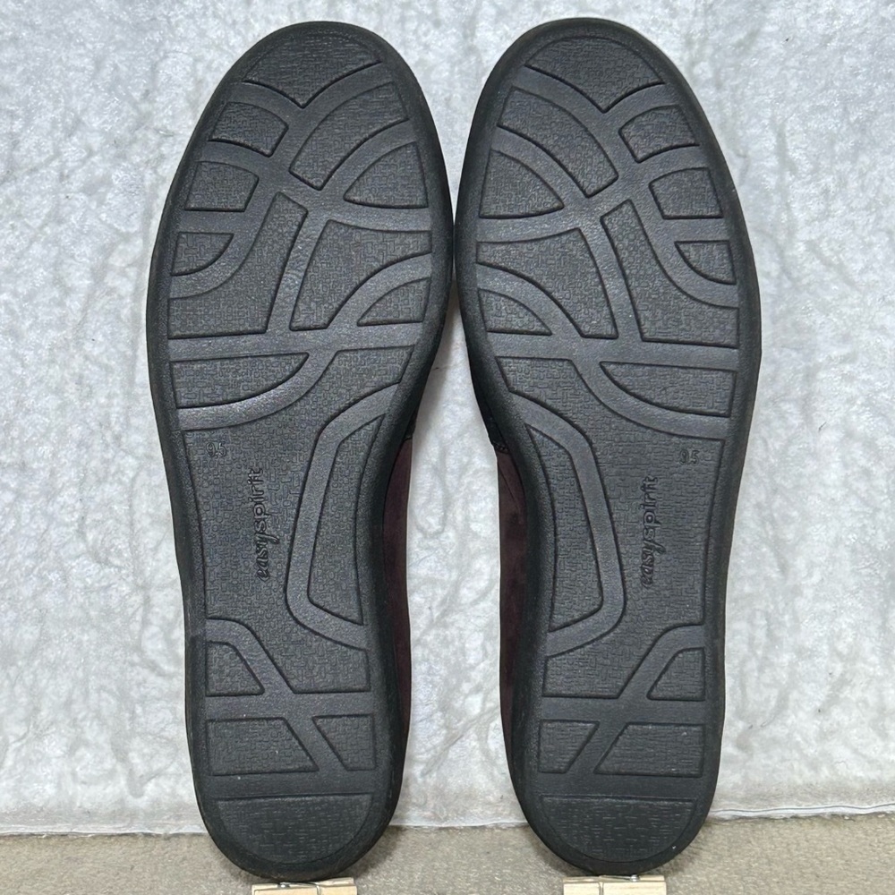 Easy Spirit Womens Maroon Kaleo 3 Comfortable Wedge Heel Loafer Shoes SZ 9.5W - Picture 8 of 11